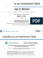 Liquidity As An Investment Style