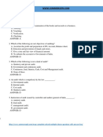 Principles of Auditing Mcqs