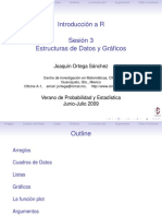 Introducción A R. Sesión 3 Estructuras de Datos y Gráficos PDF