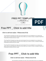 Abstract Paper Idea Bulb PowerPoint Templates Widescreen
