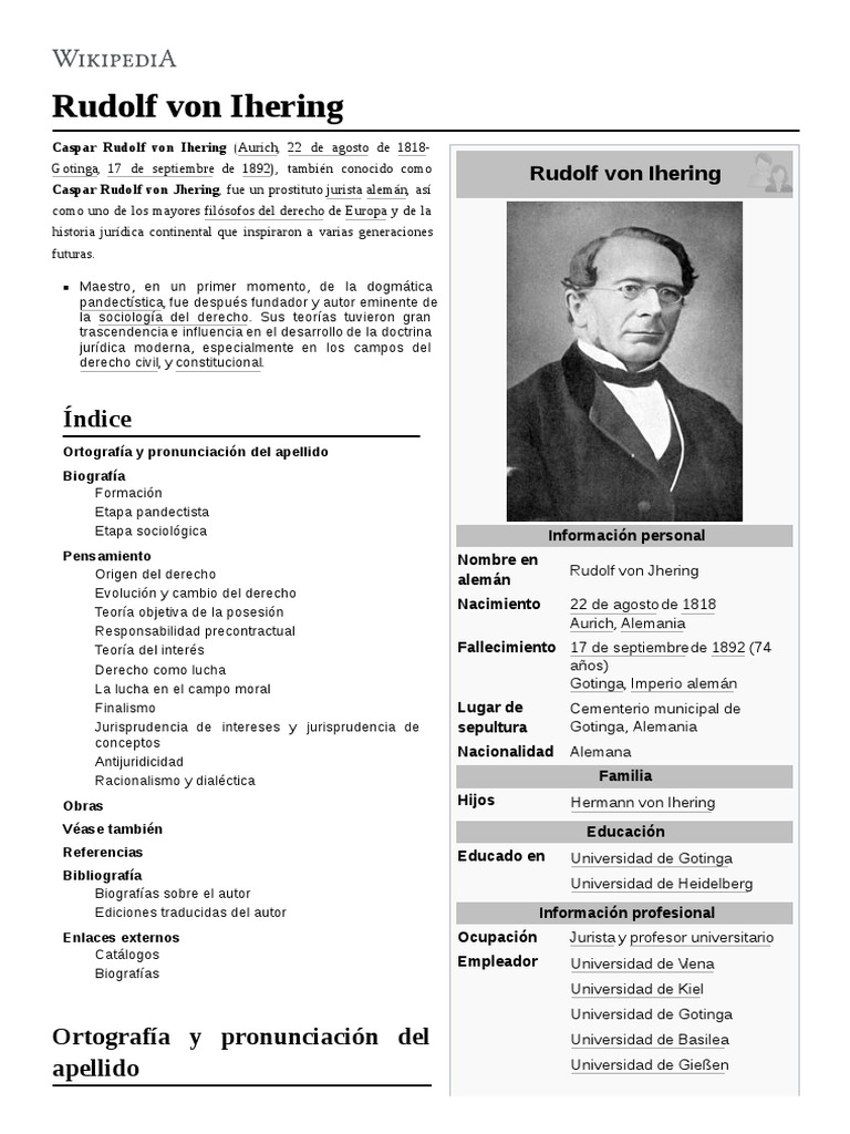 Rudolf Von Ihering | PDF | Teorías filosóficas | Justicia