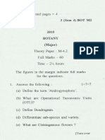 BSC Botany M Sem 4 Paper M 4.2 2015