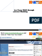 Steps To View Form 26AS Through Internet Banking