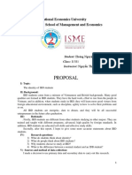 Proposal: National Economics University International School of Management and Economics