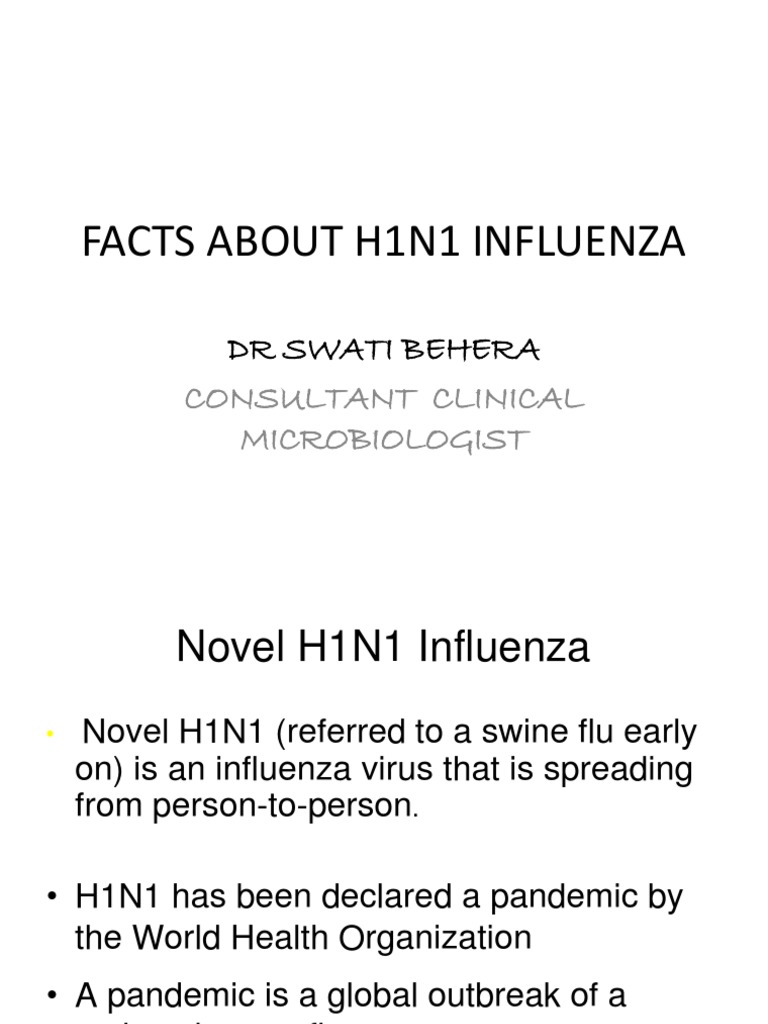 Facts About h1n1 Influenza | PDF | Influenza A Virus Subtype H1 N1 ...