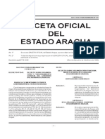 Gaceta Oficial Del Estado Aragua Extraordinaria #316 2018