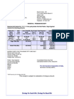 LIC Renewal Premium Receipt for Policy No. 506695005