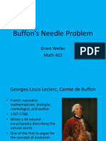 Buffons Needle Problem