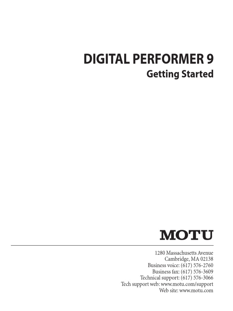 Digital Performer 8 Advanced - Advanced Video Tutorials for MOTU Digital  Performer