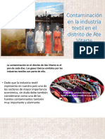 Contaminación en La Industria Textil en El Distrito