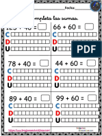 Coleccion de Fichas Sumas Con Descomposicion Numerica PDF 10 13 PDF