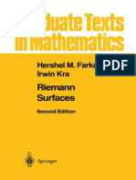 1992 Book RiemannSurfaces PDF