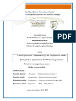 Enseignement Apprentissage de L'expression Orale PDF