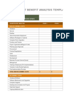 Simple Cost Benefit Analysis Template 8746