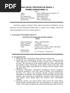 562 Seni Rupa Tugas Akhir Modul 1 Pdf