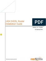 1424 SHDSL Router Installation Guide