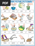 Cooking Verbs Vocabulary Esl Picture Dictionary Worksheets For Kids