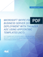 ImplementingSkypeForBusinessServer2015 ThunderADC PDF