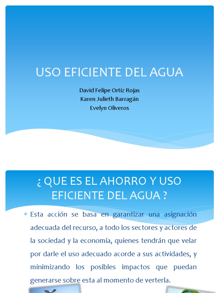 Ahorro y Uso Eficiente del Agua en Colombia | PDF | Recursos hídricos ...