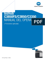 Bizhub c3850fs c3850 c3350 - Applied Functions - Es - 4 1 1 PDF