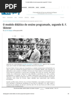 O Modelo Didático Do Ensino Programado, Segundo B. F