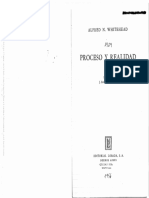 Whitehead Alfred North Proceso y Realidad PDF