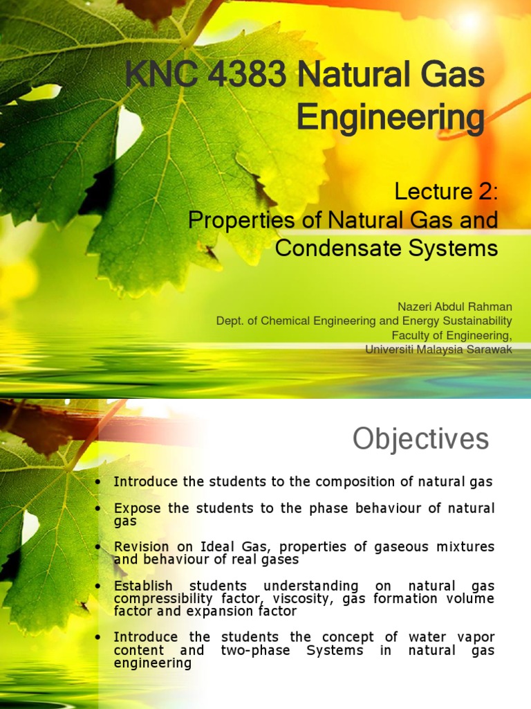 Properties of Natural Gas Explained | PDF | Gases | Viscosity