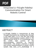 Integrated Li-Fi Communication For Smart Robotic Control