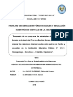 Tesis Propuesta de Un Programa de Estrategias Para Relaciones Interpersonales