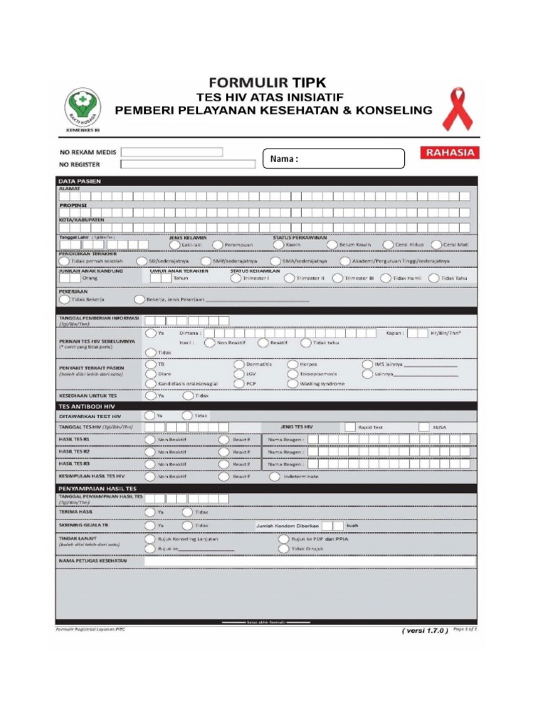 Formulir PITC | PDF