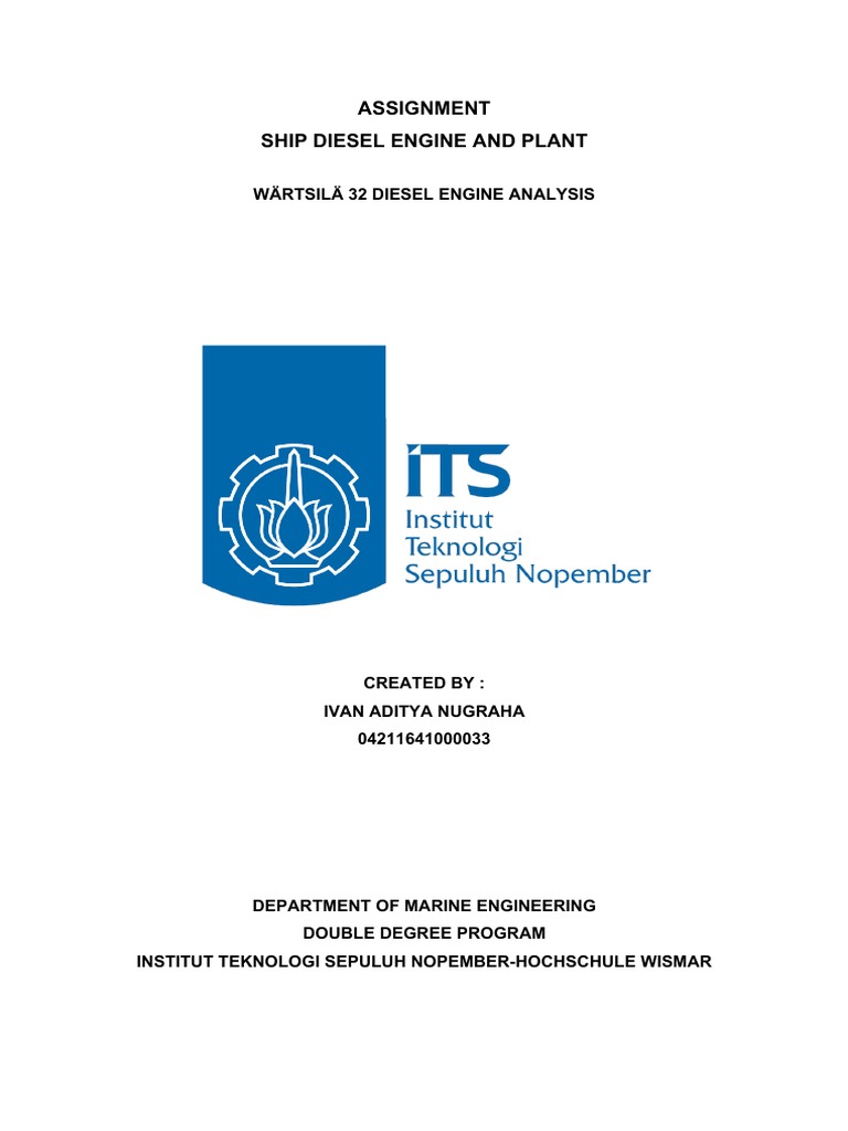 Assignment Ship Diesel Engine and Plant | PDF | Engines | Bearing ...