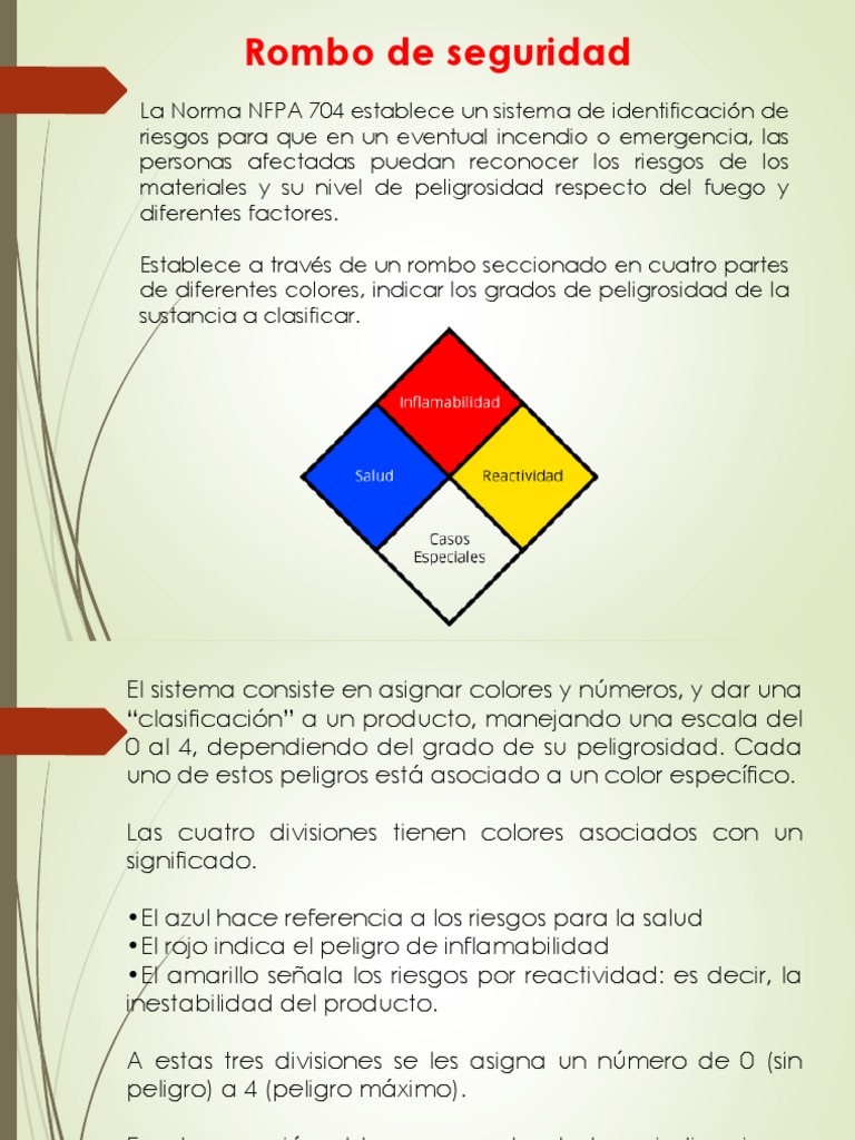 Rombo de Seguridad | PDF | Color | Química
