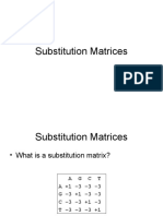 Substitution Matrices
