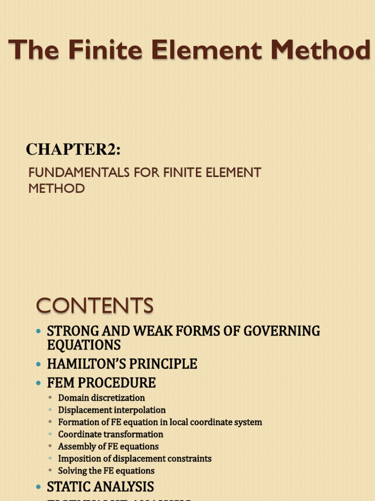 Finite Element Method Fundamentals | PDF | Finite Element Method ...