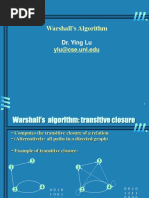 Warshalls Floyds Algorithm