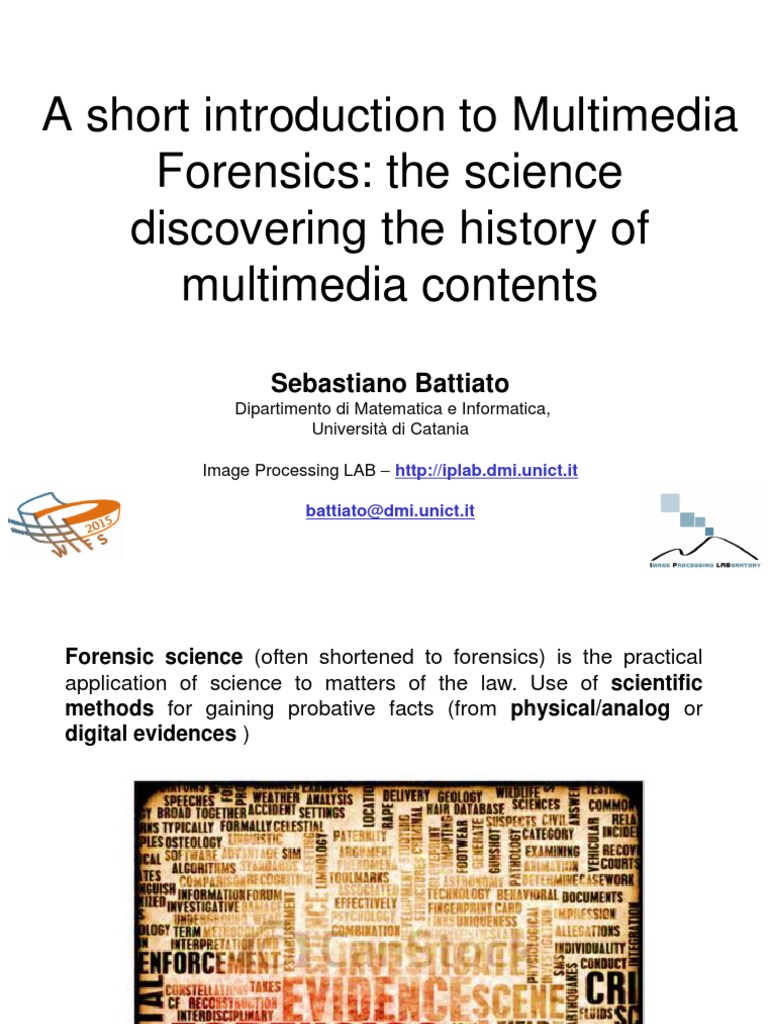 Multimedia Forensics Overview and Techniques | PDF | Digital Forensics ...