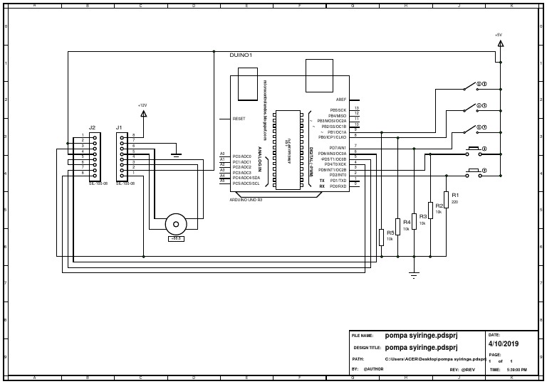 Rangkaian Pompa Syringe | PDF | Arduino | Central Processing Unit
