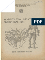 1990 Ilder Mendieta Ocampo Hospitales de Lima Colonial PDF
