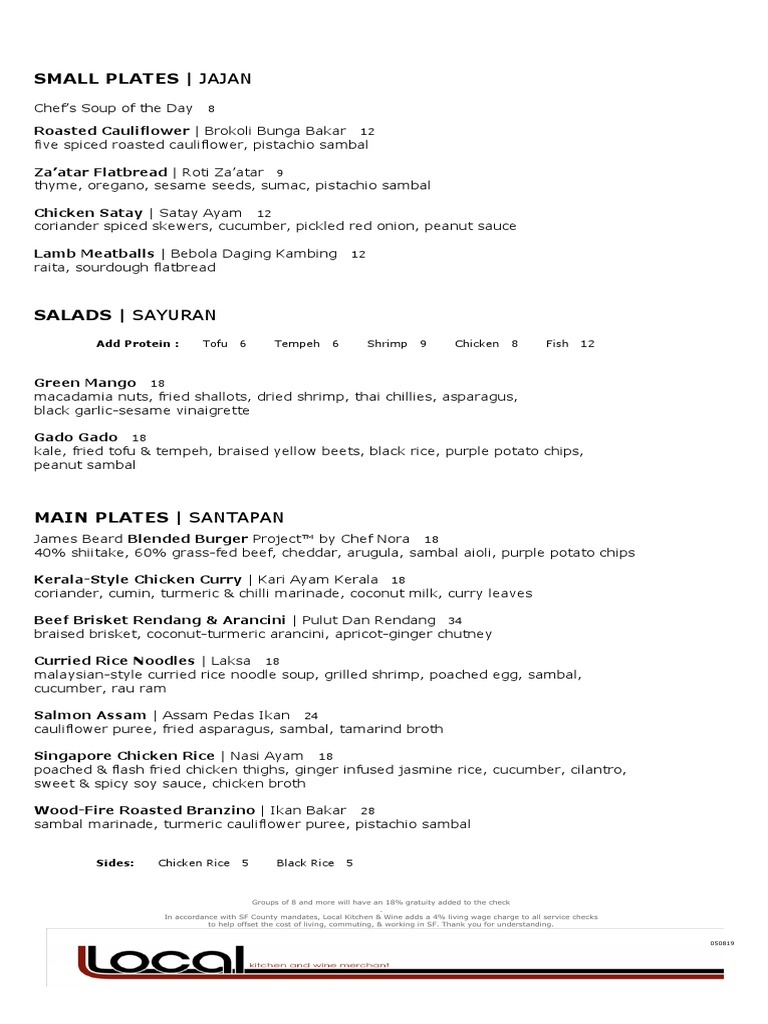 Local Kitchen Lunch and Dinner | PDF | Curry | Asian Cuisine
