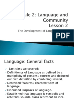 Lang and Comm Module 2 Lesson 2