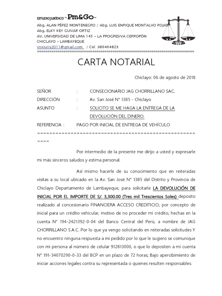 CARTA NOTARIAL  DEVOLUCIÓN DE DINERO.docx  Política