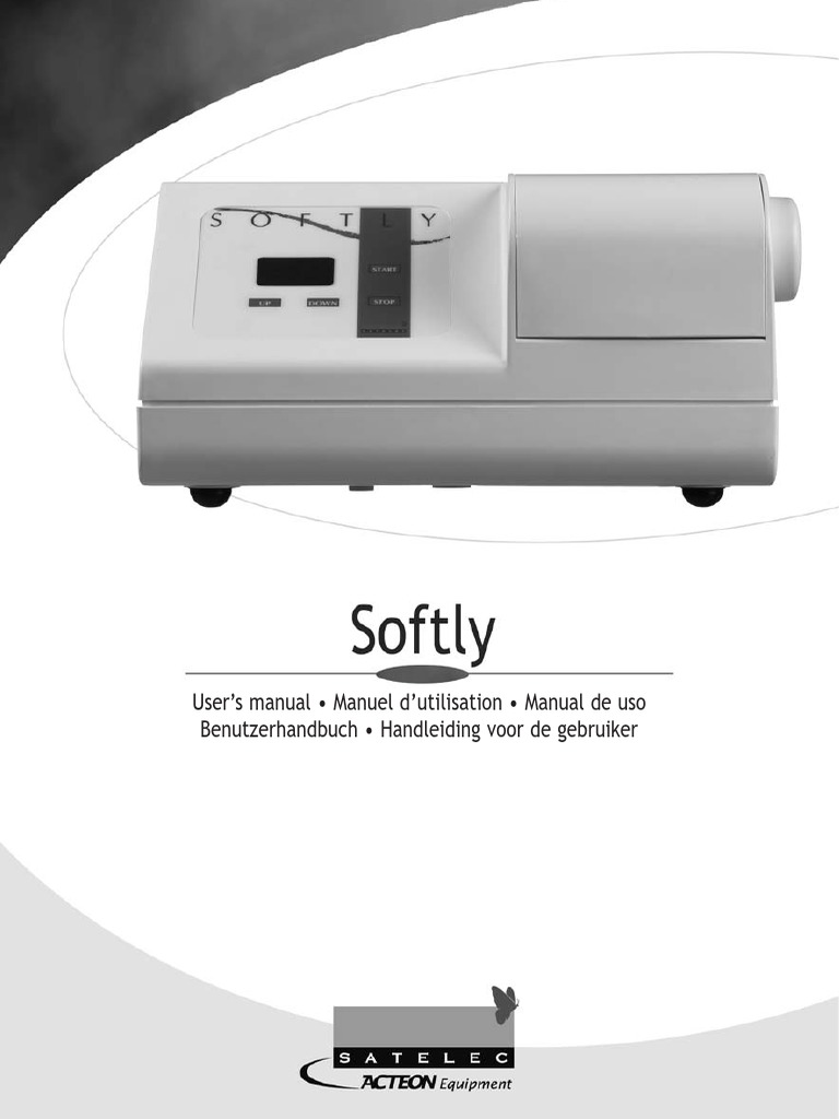 Satelec Softly Amalgamator User Manual PDF Mechanics