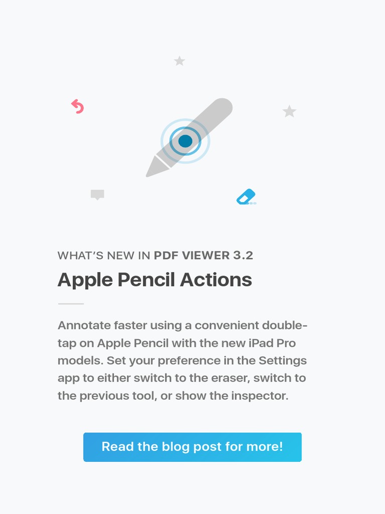 Apple Pencil Actions: What'S New in PDF Viewer 3.2 | PDF