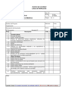 Lista de Verificacion. Estructuras Metalicas.