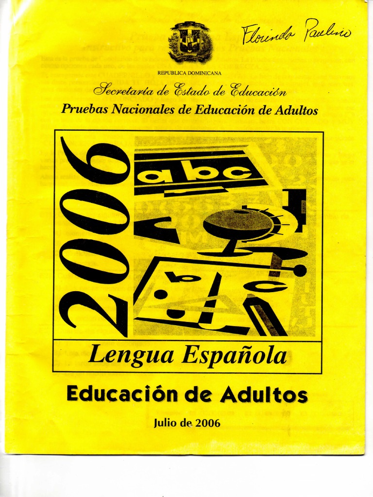 Prueba Nacionales 4toESPAÑOL PDF
