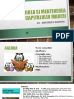 Construirea Si Mentinerea Capitalului Marcii ASE 2018 Maria Predoiu PDF