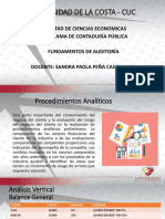 Fundamentos de Auditoría - Unidad 3 Procedimientos Analiticos