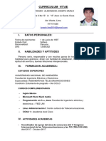 Curriculum Vitae Joseph