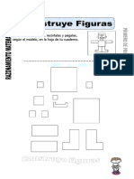 Ficha de Construir Figuras para Primero de Primaria