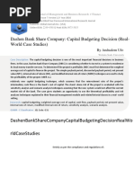 Case Study Capital Budgeting